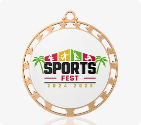 Custom Star Cut-out Medal Custom Star Cut-out Medal