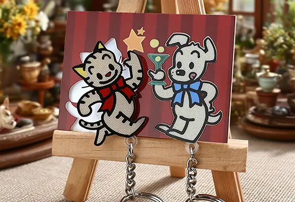 Custom Acrylic Keychains- Couple Keychains