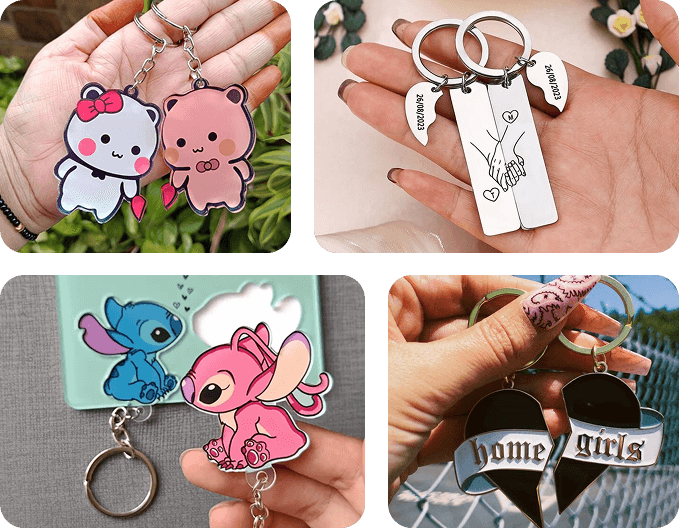 personalized couple keychains