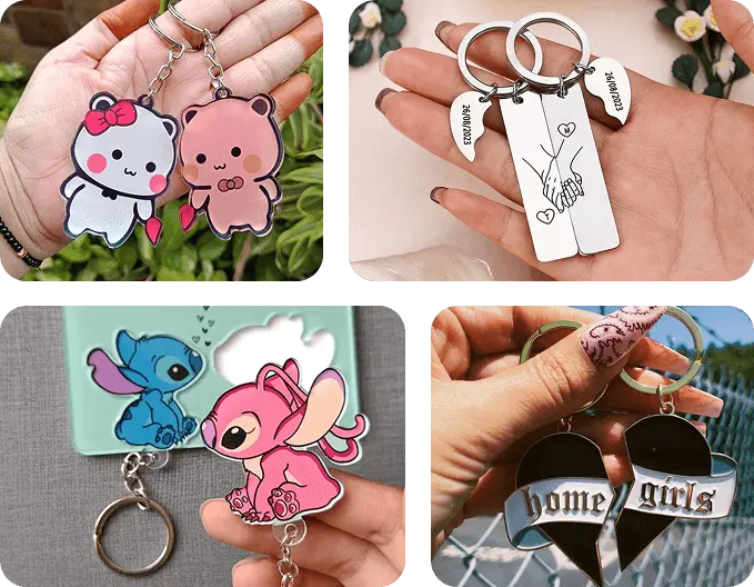 personalized couple keychains