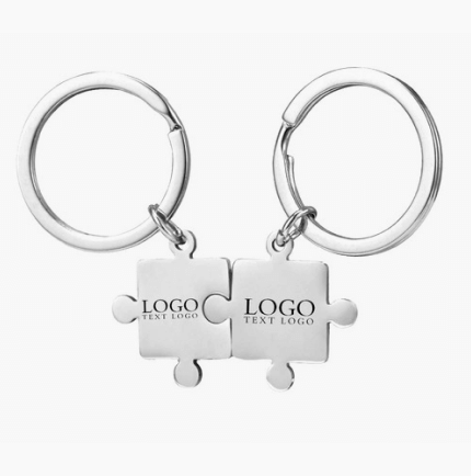 Puzzle Piece Couple Keychains