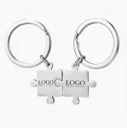 Puzzle Piece Couple Keychains