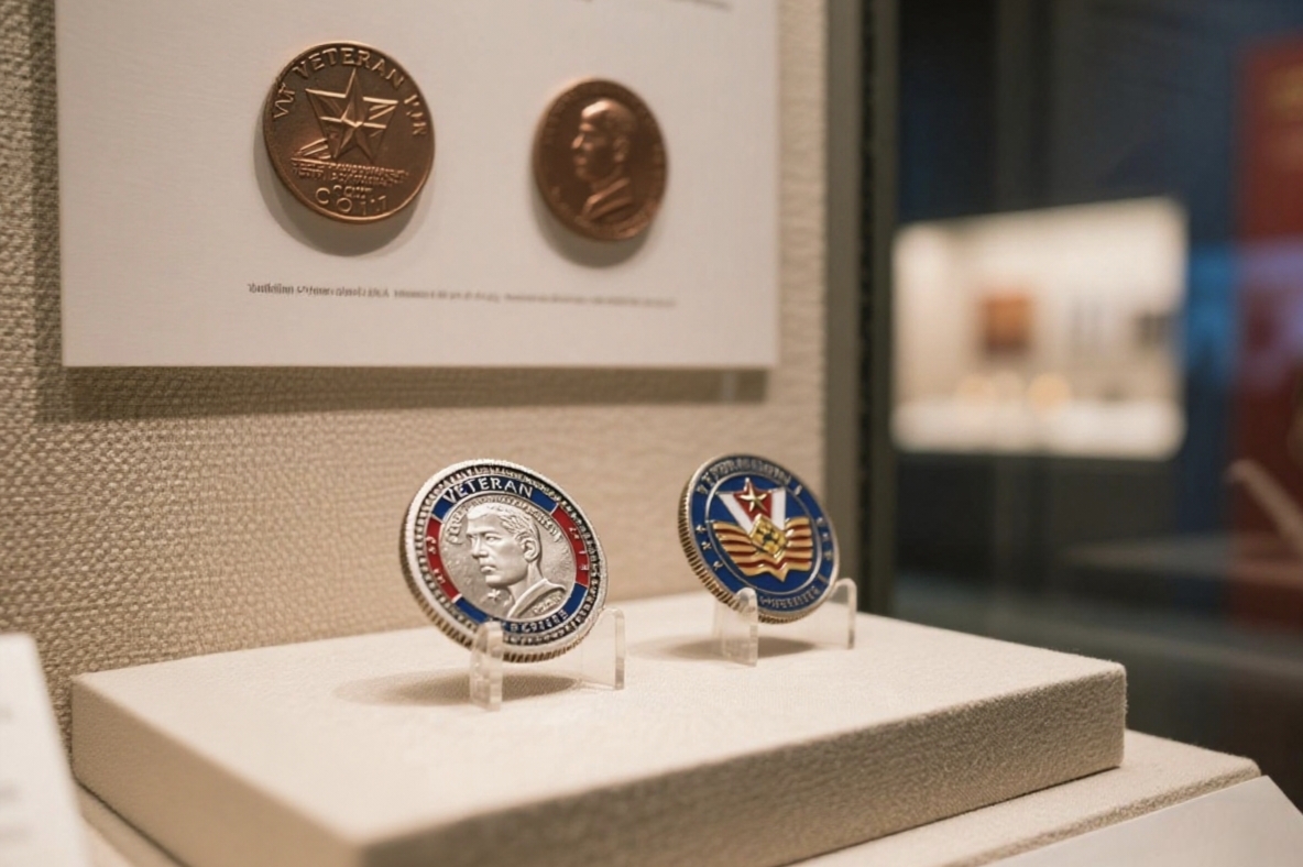 Custom Unique Veteran Challenge Coins for Sale