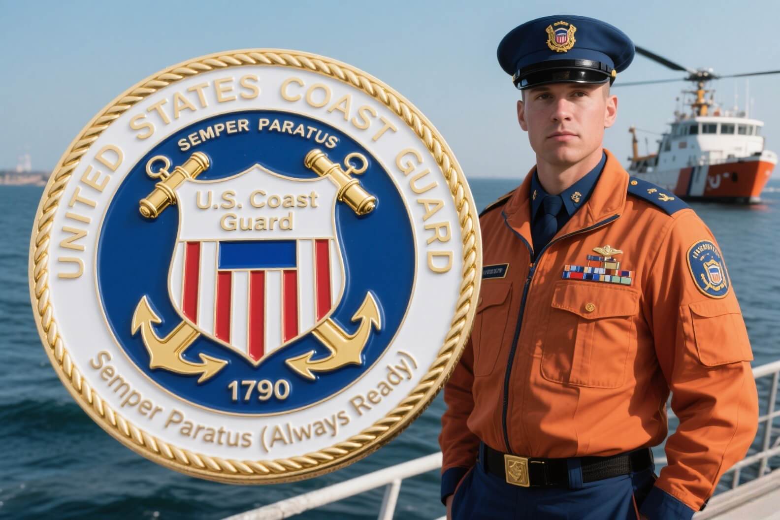 Semper Paratus Coast Guard Veteran Coins
