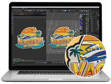 Unlimited revisions with iron on patches custom design support