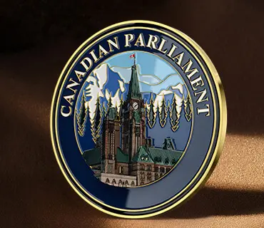 Canadian Parliament Custom Challenge Coins