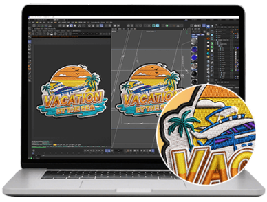 Unlimited revisions with iron on patches custom design support.