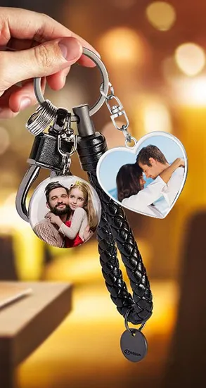 Custom personalized photo keychains