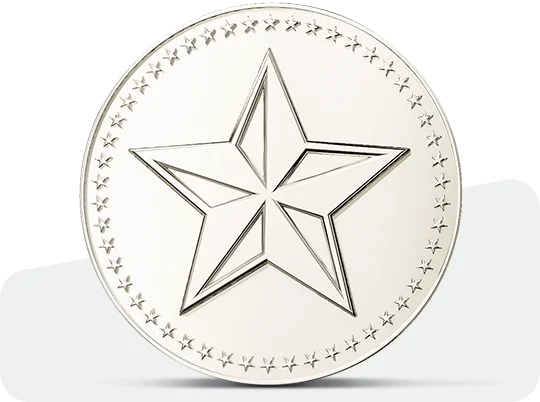 Shiny Silver Challenge Coins