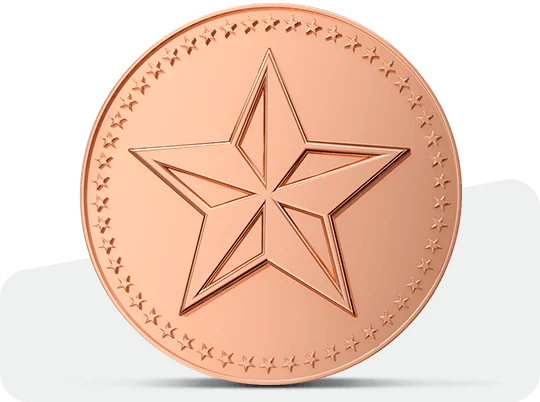 Shiny Copper Challenge Coins