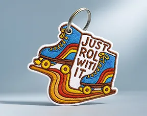 Custom Embroidered Keychains Custom Embroidered Keychains