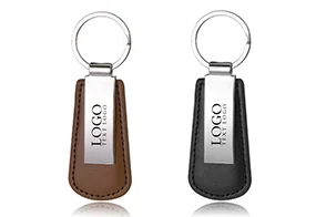PU Leather Drop Shaped Personalized Key chains