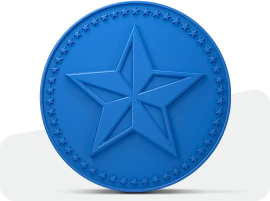 Dye Blue Challenge Coins