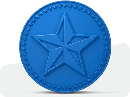 Dye Blue Challenge Coins