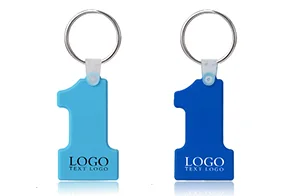 Number personalized keychains custom