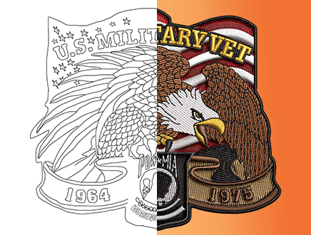Custom Military Velcro Patches Model