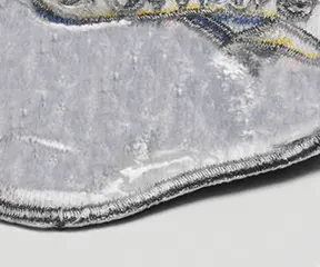 Plastic Backing with Sew On Patches