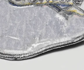 Plastic Backing with Sew On Patches Plastic Backing with Sew On Patches