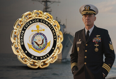 Honor and Courage Navy Veteran Coins