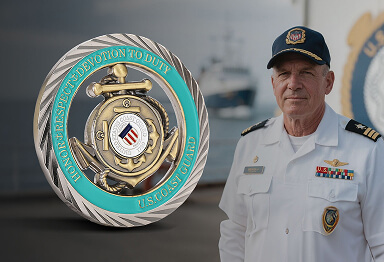 Semper Paratus Coast Guard Veteran Coins