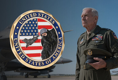Aim High Custom Air Force Veteran Coins
