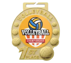 1st Place Volleyball Medal 1st Place Volleyball Medal