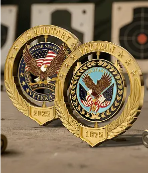 Military Spinner Challenge Coin