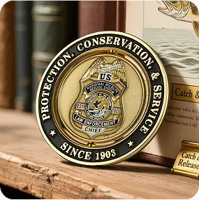 Law Enforcement Heritage Spinner Coin