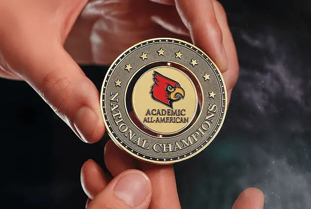 custom spinning challenge coin