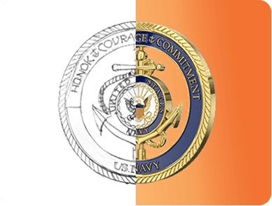 3-D rendering for real-to-life products effect of spinning challenge coin