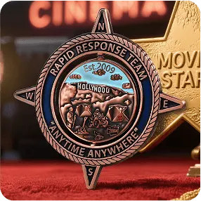 Custom Double Side 360 Degree Rotating Coin