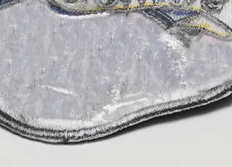 plastic embroidered patches