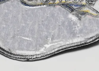 plastic embroidered patches