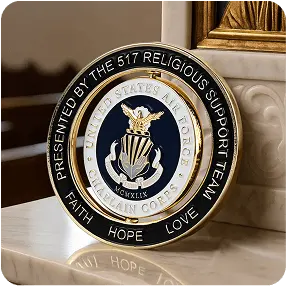 United States Air Force Chaplain Spinner Coin