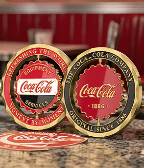 Corporate Spinner Challenge Coin