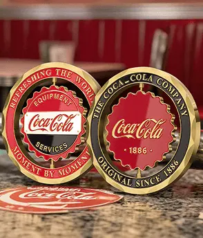 Corporate Spinner Challenge Coin