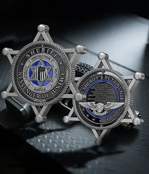 Police Spinner Challenge Coin