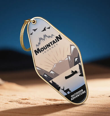 Custom Metal Motel Keychains