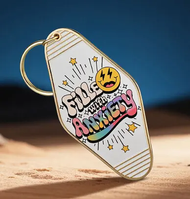 Personalized Metal Motel Keychains