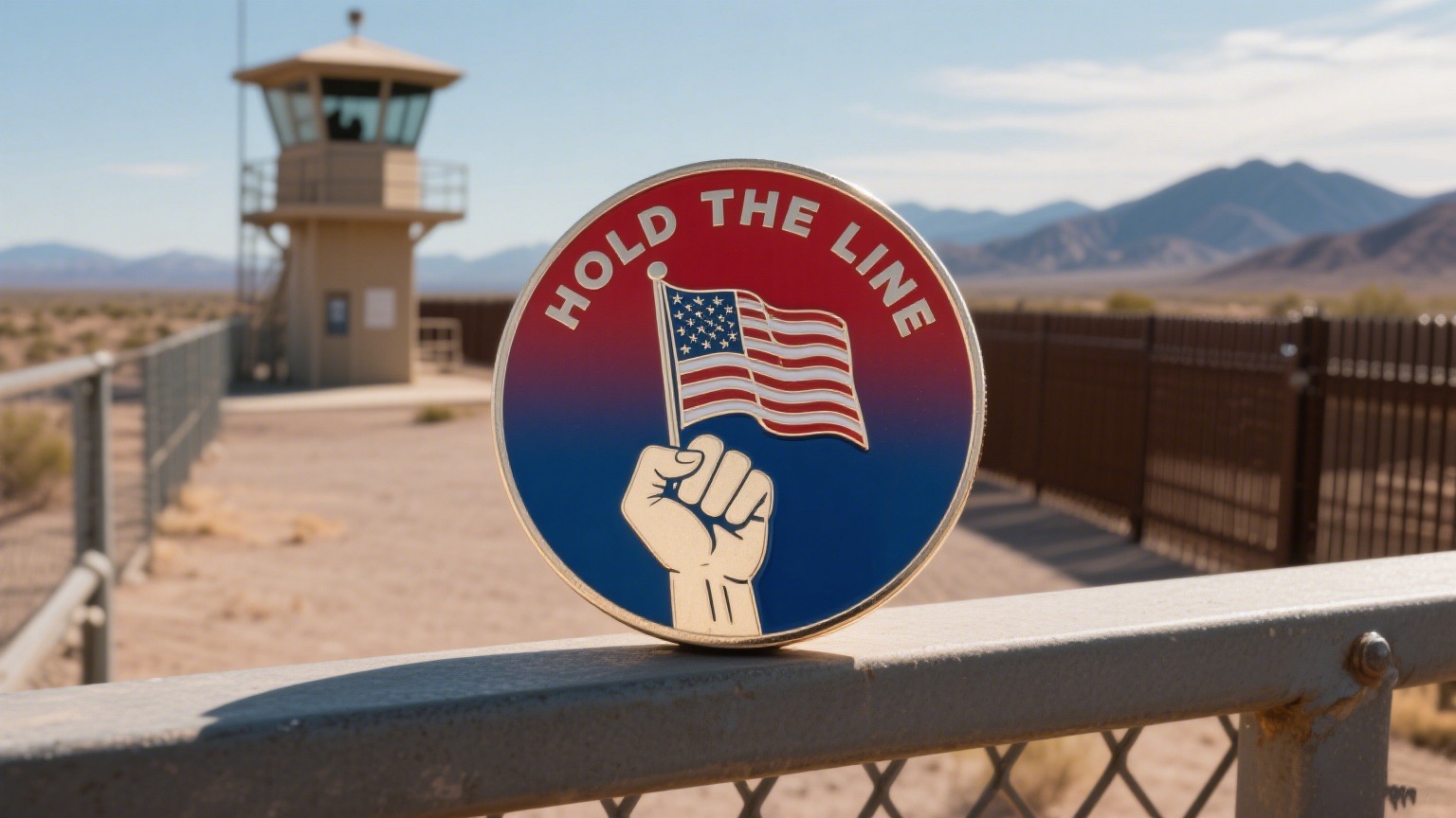 Hold the Line Challenge Coin