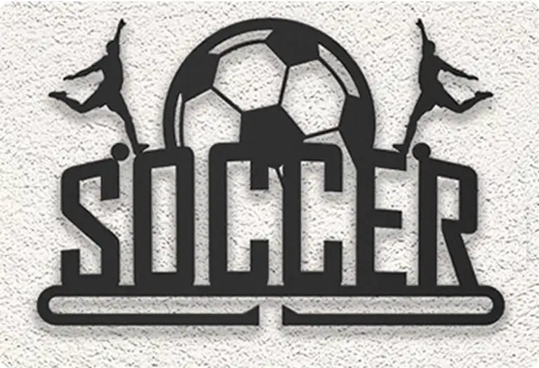 soccer medal display