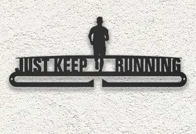 runnig medal display