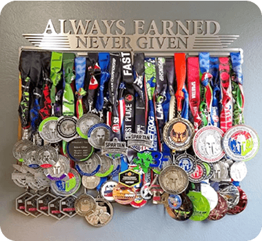medal hanger display