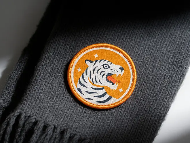 woven patches for scarf