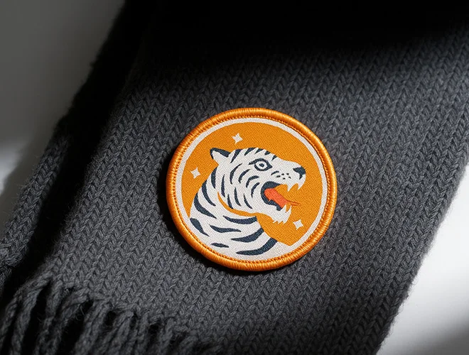 woven patches for scarf