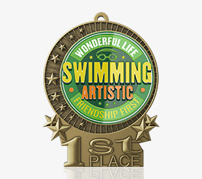Artistic Swimmer Celebration Medal
