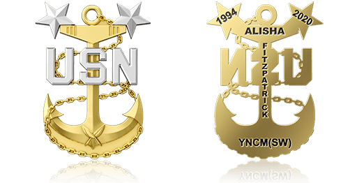 Anchored Honor Navy Challenge Coins