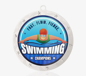 Fast & Fierce Swimming Medal