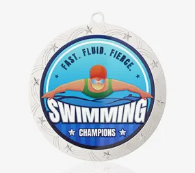 Fast & Fierce Swimming Medal Fast & Fierce Swimming Medal