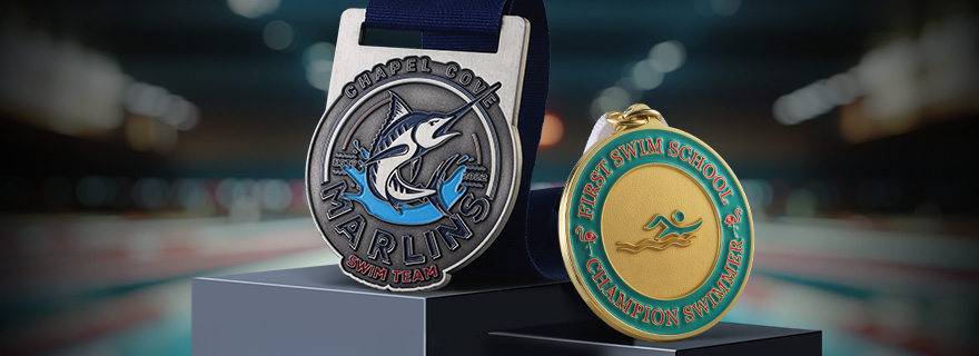 Fully Customizable Swimming Medals